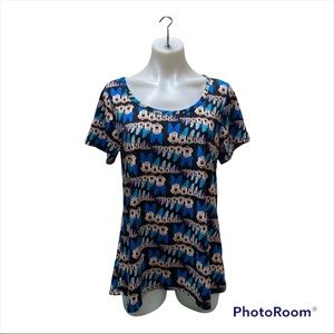 NWT LulaRoe Minney Mouse Classic Tee Blue Short Sleeve  [238]